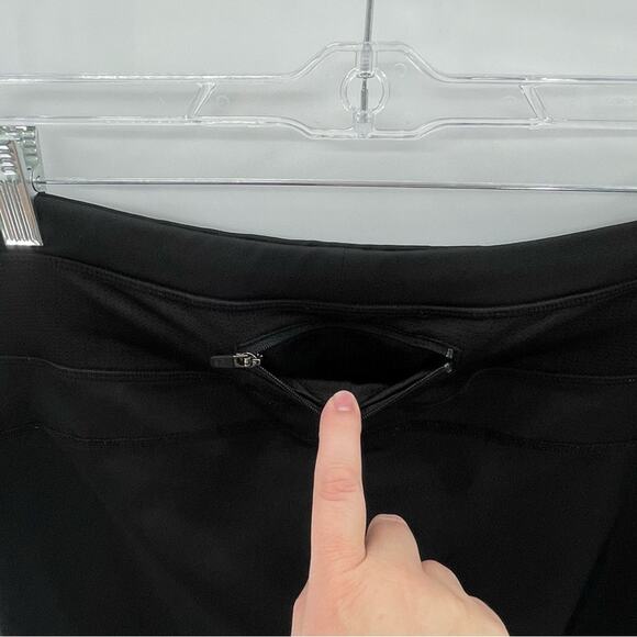 Athleta Runabout Wide Leg Flare Yoga Sporty Gym Pants Stretch Black Size Medium - Picture 7 of 10